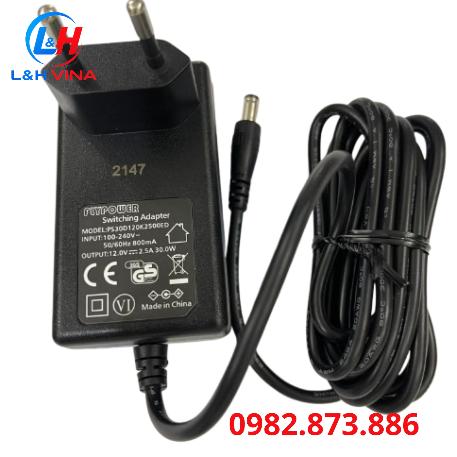 Sạc 12V-2.5A-30.0W